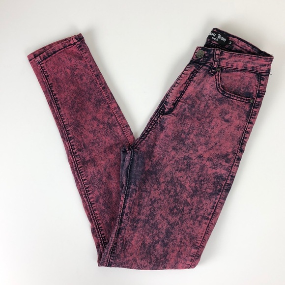 Encore Jeans Denim - Encore Jeans high waisted acid wash jeggings